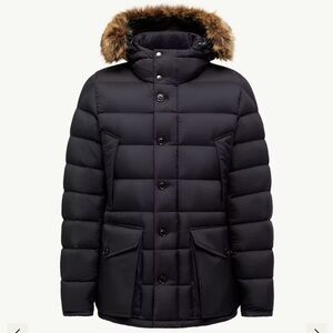 Moncler Clunye Hooded Mid-Length Down Jacket